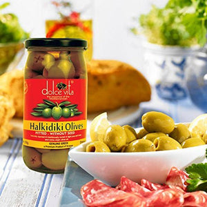DOLCEVITA HALKIDIKI PITTED OLIVES 200 GM - SuperMarcheStore