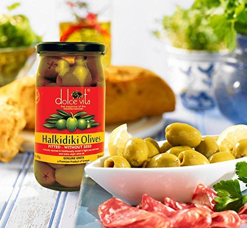 DOLCEVITA HALKIDIKI PITTED OLIVES 200 GM - SuperMarcheStore