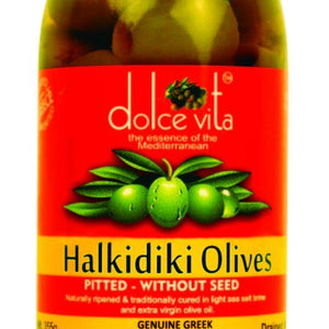 DOLCEVITA HALKIDIKI PITTED OLIVES 200 GM - SuperMarcheStore