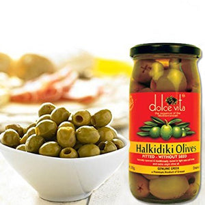 DOLCEVITA HALKIDIKI PITTED OLIVES 200 GM - SuperMarcheStore