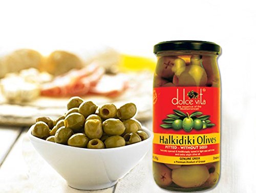 DOLCEVITA HALKIDIKI PITTED OLIVES 200 GM - SuperMarcheStore