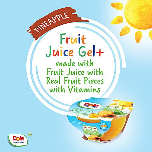DOLE WOBBLIES FRUIT JUICE JELLY PINEAPPLE 93 GM - SuperMarcheStore