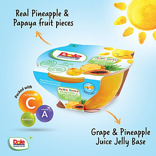 DOLE WOBBLIES FRUIT JUICE JELLY PINEAPPLE 93 GM - SuperMarcheStore
