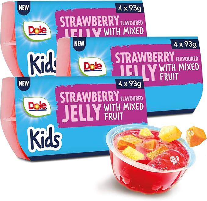 DOLE WOBBLIES FRUIT JUICE JELLY STRAWBERRY 93 GM - SuperMarcheStore
