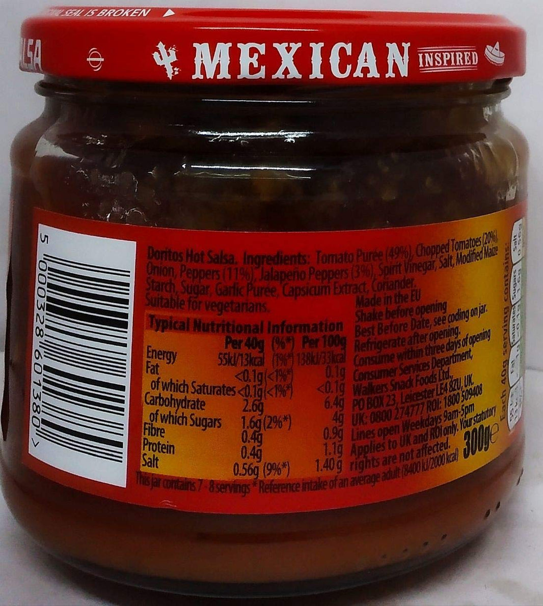 DORITOS HOT SALSA DIPS 6X300GR - SuperMarcheStore