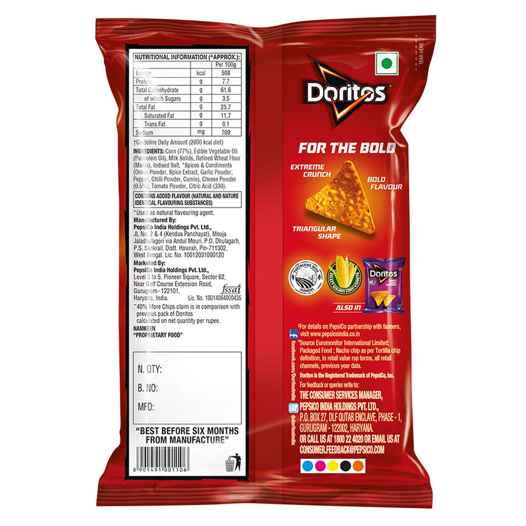 DORITOS NACHO CHEESE FLV 66G - SuperMarcheStore