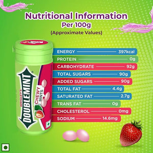 DOUBLEMINT CHEW MINTS STRAWBERRY 33.6G - SuperMarcheStore