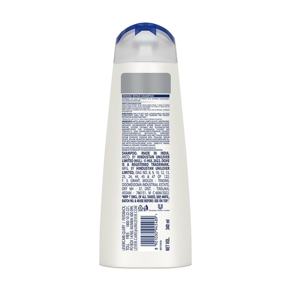 DOVE INTENSE REPAIR SHAMPOO 340ML - SuperMarcheStore