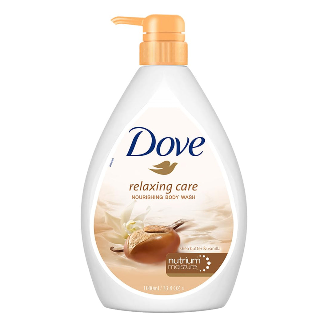 DOVE RELAXING CARE BODY WASH WTH SHEA BUTTER N VANILLA 1 LTR - SuperMarcheStore