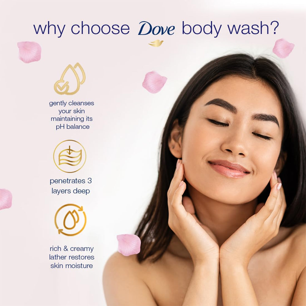 DOVE ROSE SOOTHING ROSE X ALOEVERA BODY WASH - SuperMarcheStore