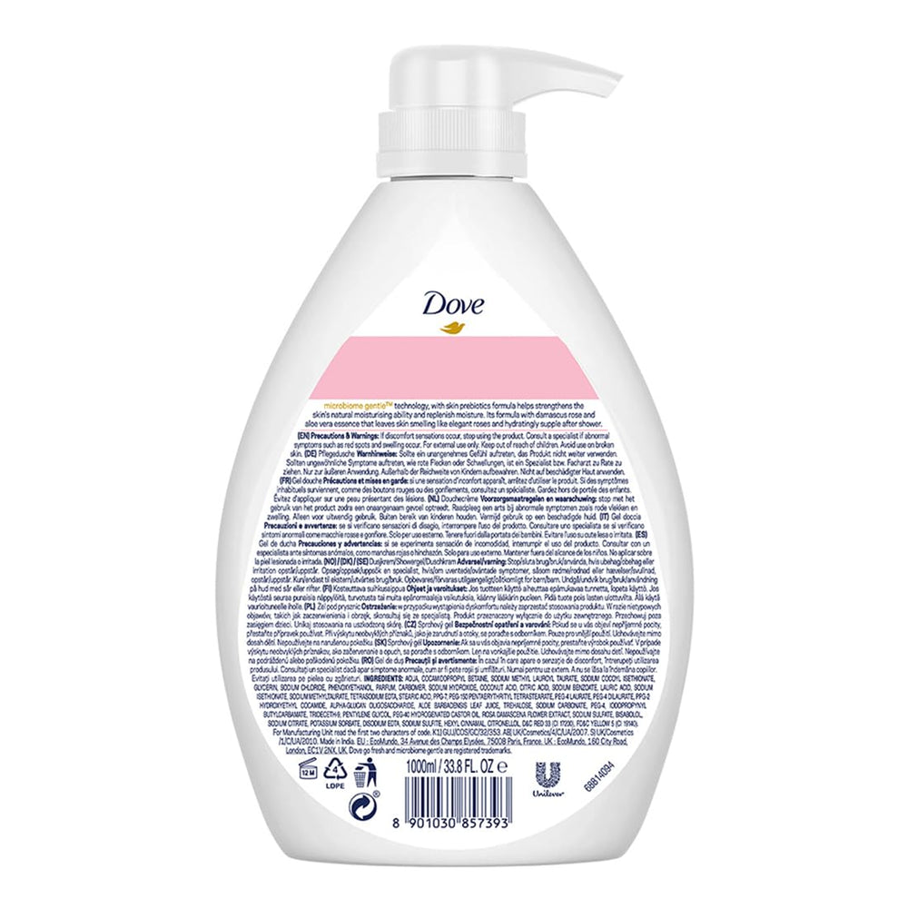 DOVE ROSE SOOTHING ROSE X ALOEVERA BODY WASH - SuperMarcheStore