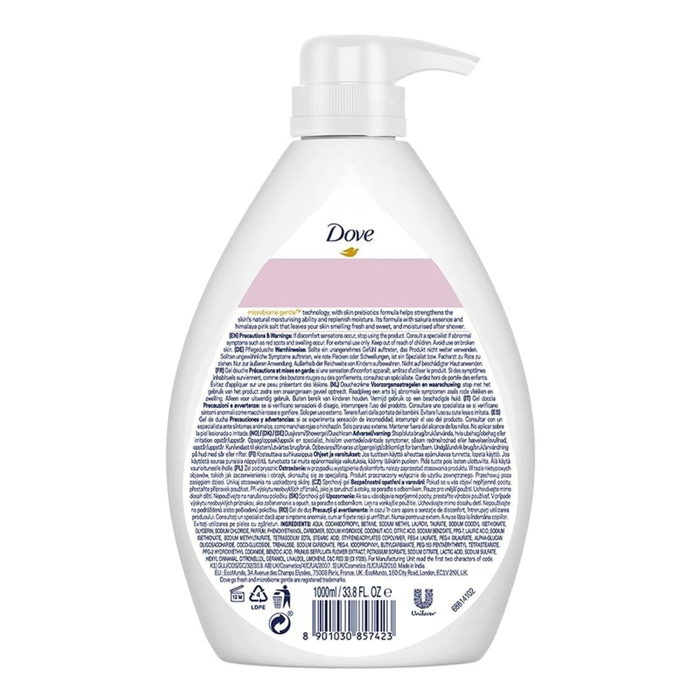 DOVE SAKURA BLOSOM BODY WASH 1 LTR - SuperMarcheStore