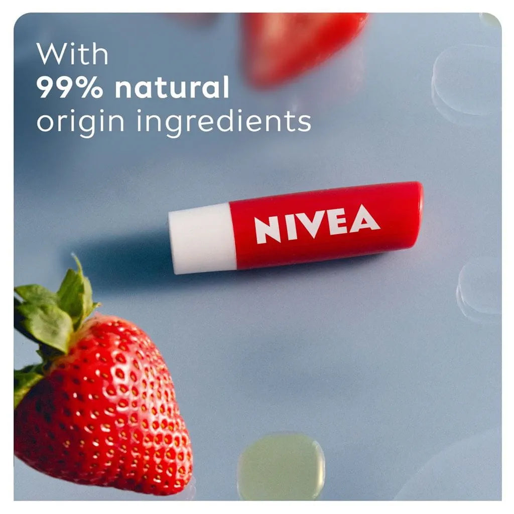 NIVEA STRAWBERRY SHINE LIP CARE 4.8G