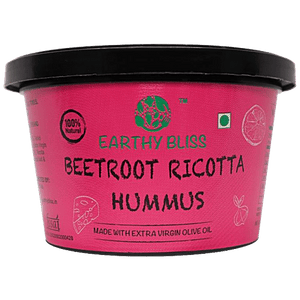EARTHY BLISS BEETROOT RICOTTA HUMMUS 160 GM - SuperMarcheStore