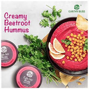 EARTHY BLISS BEETROOT RICOTTA HUMMUS 160 GM - SuperMarcheStore