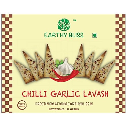 EARTHY BLISS CHILLI GARLIC LAVASH 110 GM - SuperMarcheStore