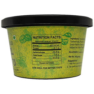 EARTHY BLISS DIP BASIL PESTO 160 GM - SuperMarcheStore
