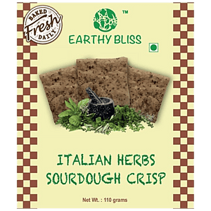 EARTHY BLISS ITALIAN HERBS SOURDOUGH CRISP 110 GM - SuperMarcheStore