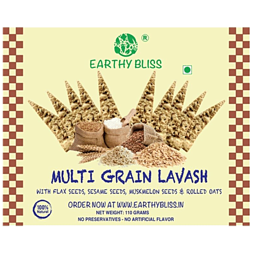 EARTHY BLISS MULTI GRAIN LAVASH 110 GM - SuperMarcheStore