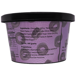EARTHY BLISS OLIVE TAPENDAE HUMMUS DIP 160 GM - SuperMarcheStore