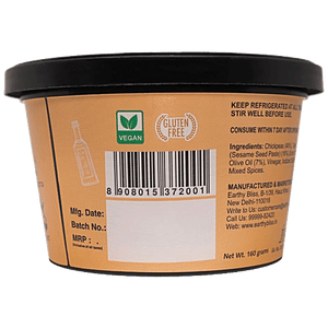 EARTHY BLISS TANDOORI HUMMUS 160 GM - SuperMarcheStore