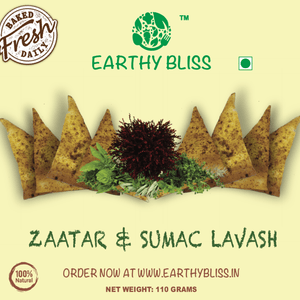 EARTHY BLISS ZAATAR N SUMAC LAVASH 110 GM - SuperMarcheStore
