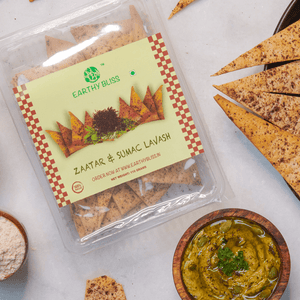 EARTHY BLISS ZAATAR N SUMAC LAVASH 110 GM - SuperMarcheStore