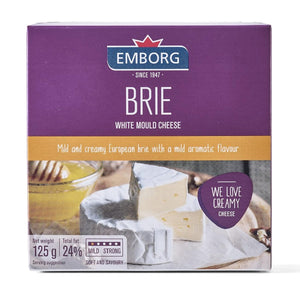 EMBORG BRIE WHITE MOULD CHEESE 125 GM - SuperMarcheStore