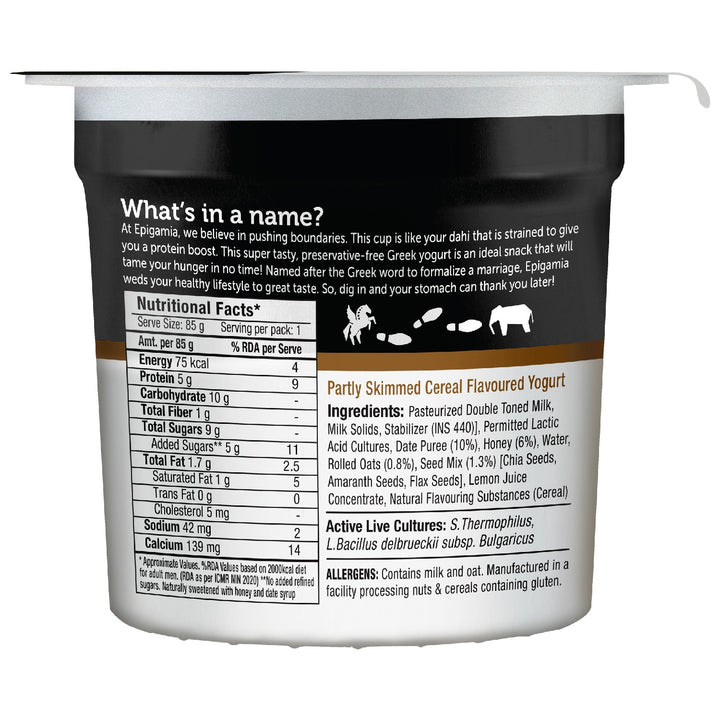 EPIGAMIA GREEK YOGHURT OATS & SEED MIX - SuperMarcheStore