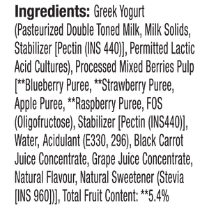 EPIGAMIA GRREK NO SUGAR MIXEDBERRY YOGHURT 120G - SuperMarcheStore