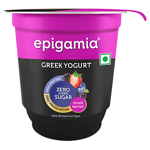 EPIGAMIA GRREK NO SUGAR MIXEDBERRY YOGHURT 120G - SuperMarcheStore