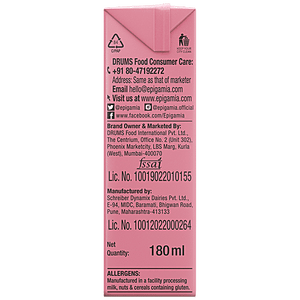 EPIGAMIA ORIGINS MILKSHAKE STRAWBERRY 180ML - SuperMarcheStore