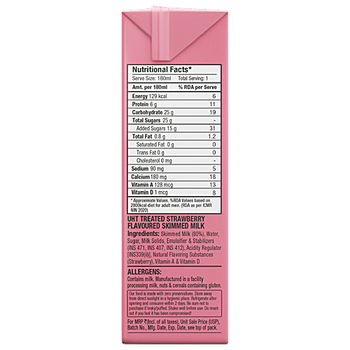 EPIGAMIA ORIGINS MILKSHAKE STRAWBERRY 180ML - SuperMarcheStore