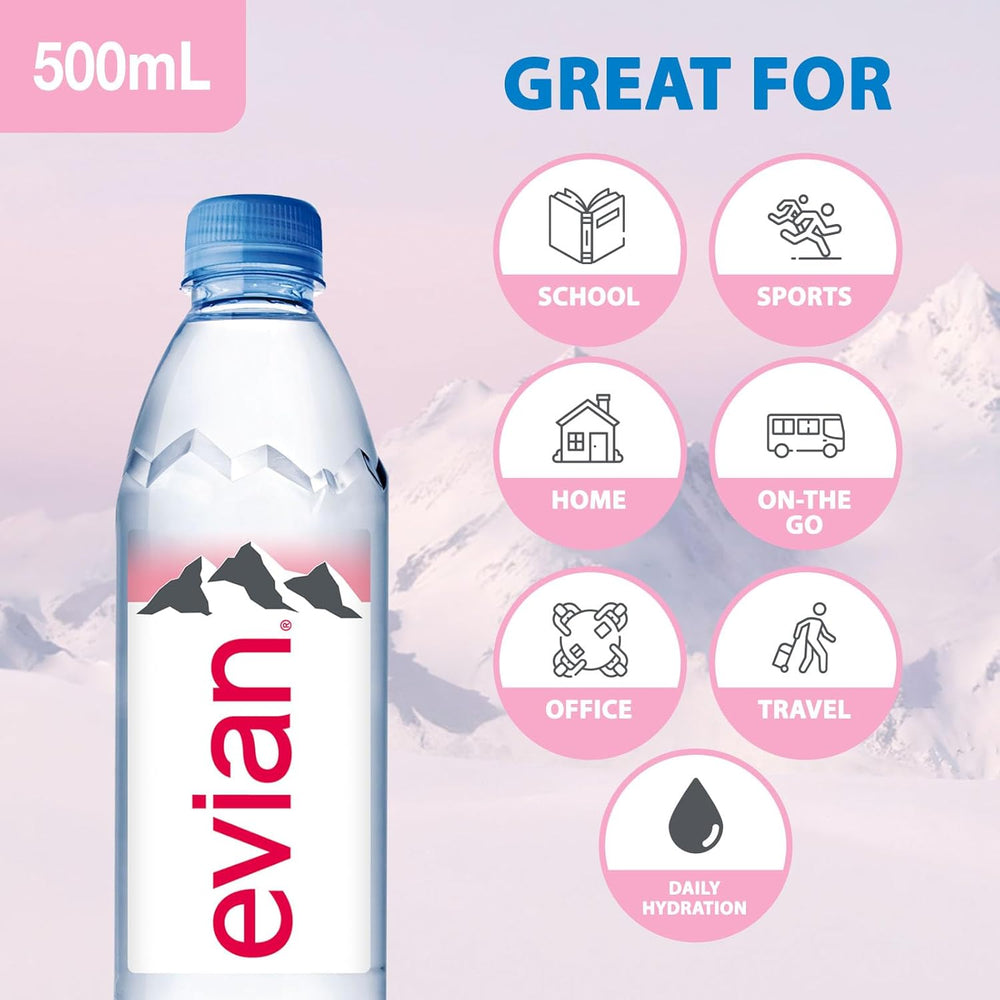 EVIAN MINERAL WATER 500ML - SuperMarcheStore