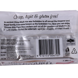 FANTASTIC BLCK RICE CRACKER SESAME 100 GM - SuperMarcheStore