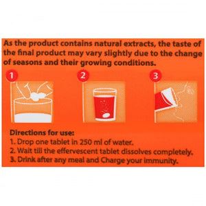 FAST & UP CHARGE IMMUNITY BOSTER ORANGE FLVR TAB 20N - SuperMarcheStore
