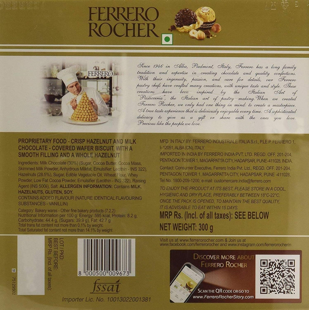 FERRERO ROCHER CHOCOLATE T - 24 - SuperMarcheStore