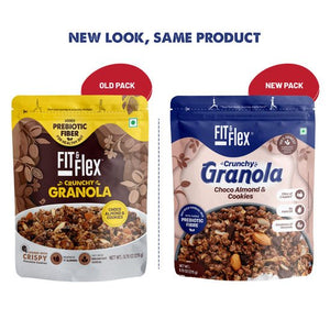 FIT AND FLEX CRUNCHY GRANOLA CHOCO ALMOND COOKIES - SuperMarcheStore