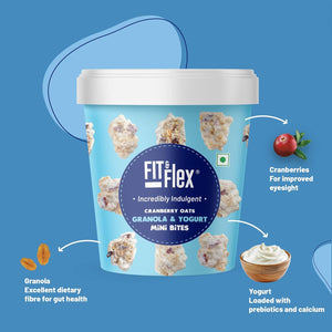 FIT AND FLEX MINI BITES CRANBERRY OATS AND GRANOLA 70 GM - SuperMarcheStore