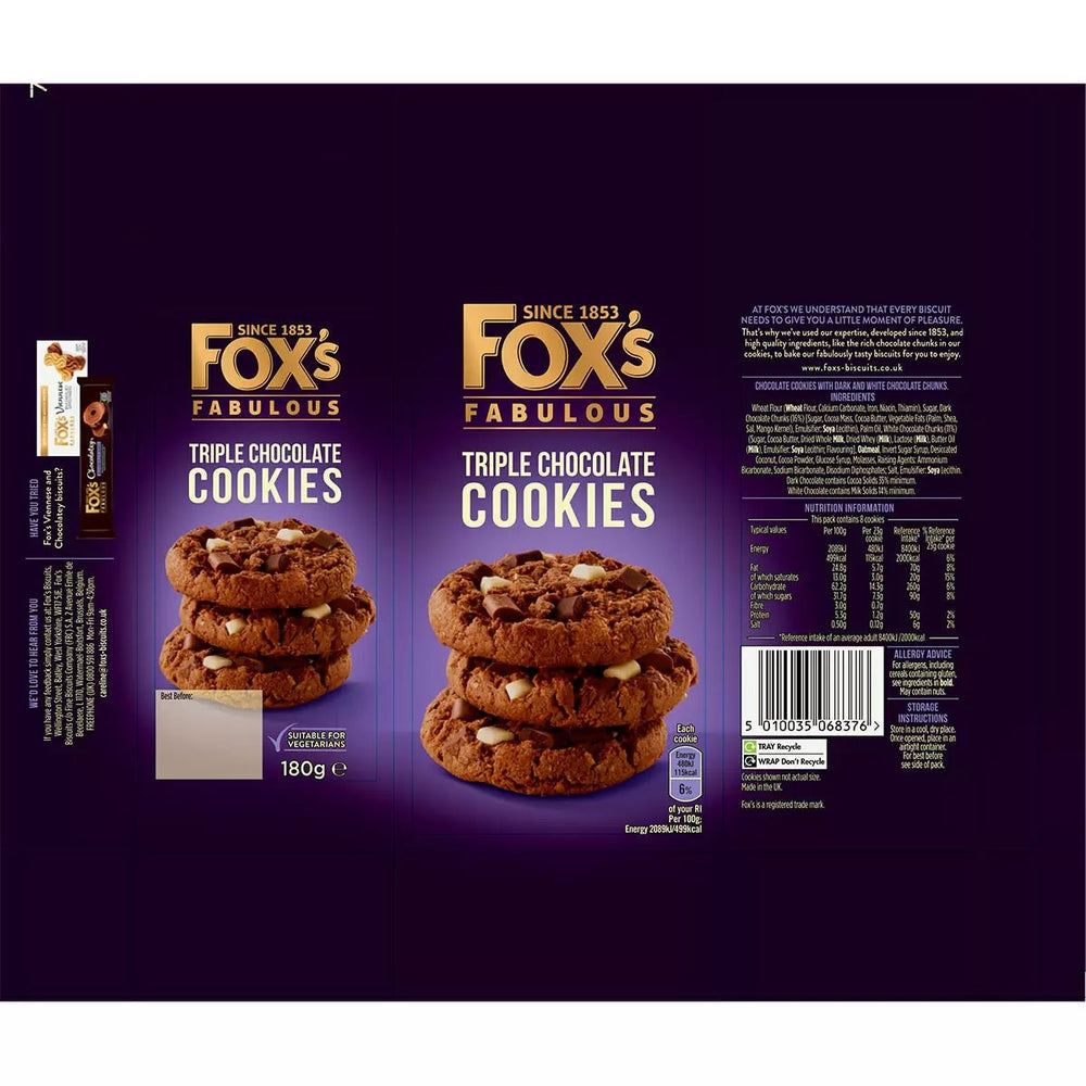 FOXS ASSORTED COOKIES 180 GM - SuperMarcheStore