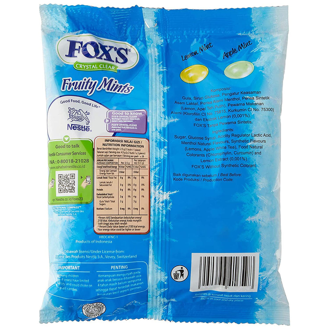 FOXS FRUITY MINTS OVAL CANDY - SuperMarcheStore