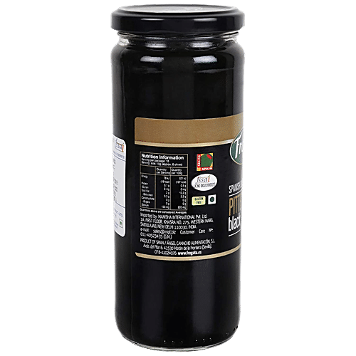 FRAGATA SPANISH OLIVES PITTED BLACK 440 GM - SuperMarcheStore