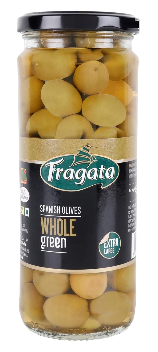 FRAGATA SPANISH OLIVES WHOLE GREEN 450G - SuperMarcheStore