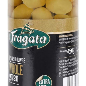 FRAGATA SPANISH OLIVES WHOLE GREEN 450G - SuperMarcheStore