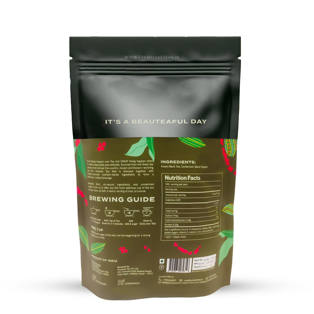 FRESHLEAF CARDAMOM SPICED MASALA CHAI 200 GM - SuperMarcheStore