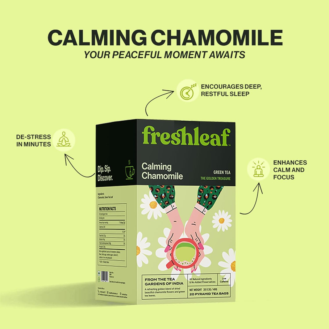 FRESHLEAF CHAMOMILE GREEN TEA 40 GM - SuperMarcheStore