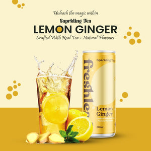 FRESHLEAF LEMON GINGER SPARKLING TEA - SuperMarcheStore
