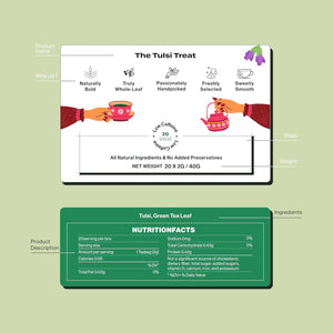 FRESHLEAF TULSI TREAT GREEN TEA 20 BAGS 40 GM - SuperMarcheStore