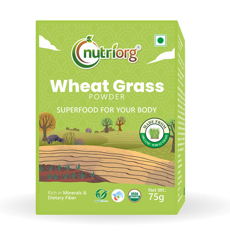 NUTRIORG WHEAT GRASS POWDER 75G