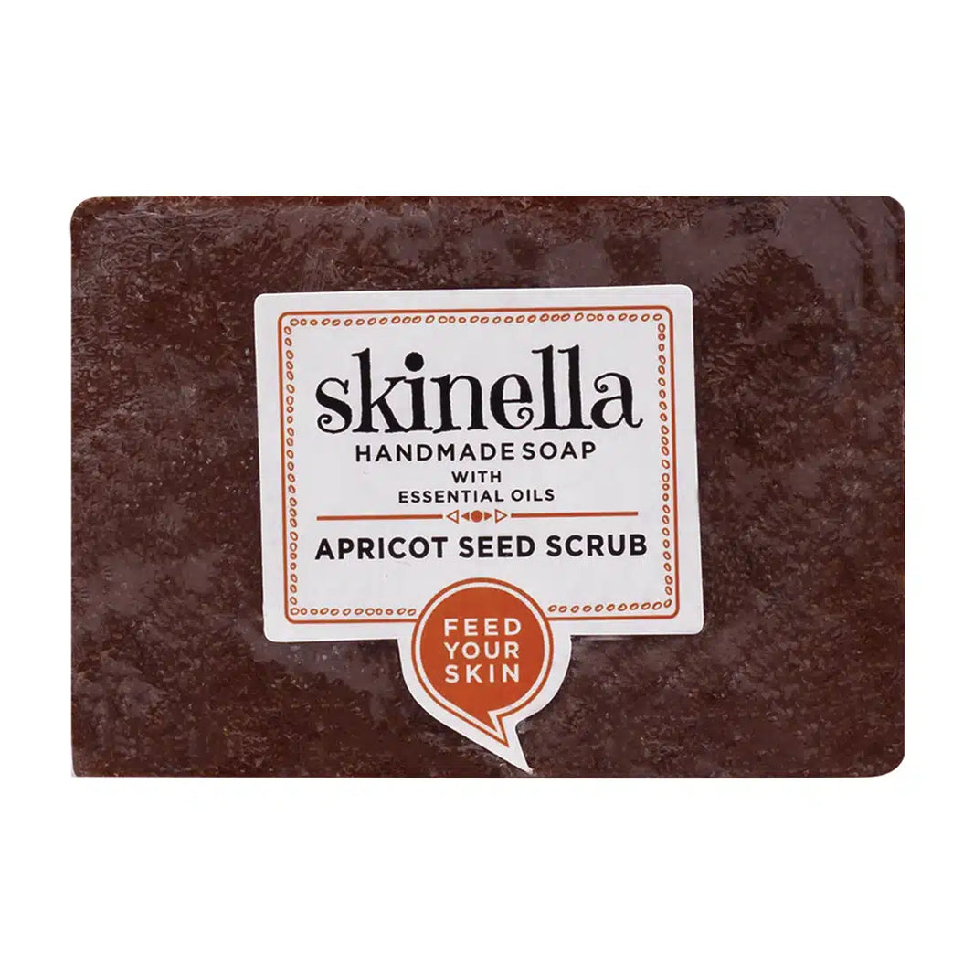 SKINELLA HANDMADE SOAP APRICOT SEED SCRUB 100G